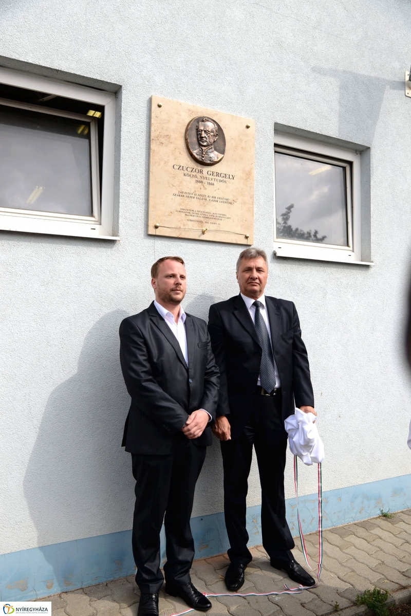 Emléktábla avatás Czuczor Gergely tiszteletére