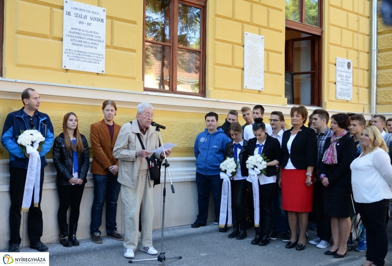 Szalay Sándor emlékünnepség a Kossuth Lajos Gimnáziumban