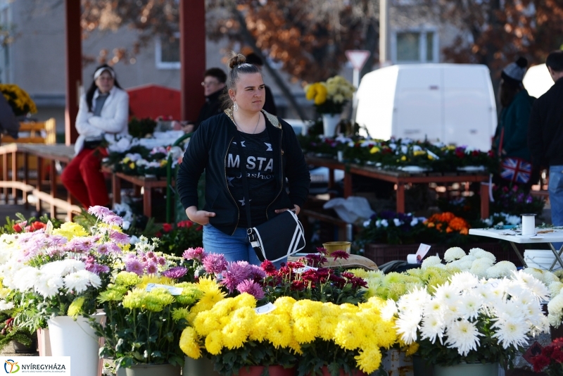 Napsütés és virágözön a piacon