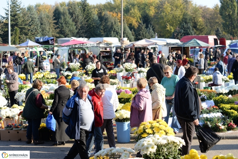 Napsütés és virágözön a piacon