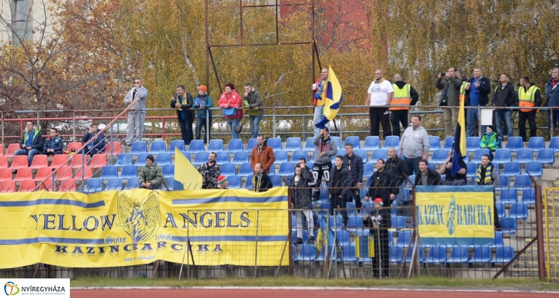 Spartacus-Kazincbarcika futball mérkőzés Nyíregyházán