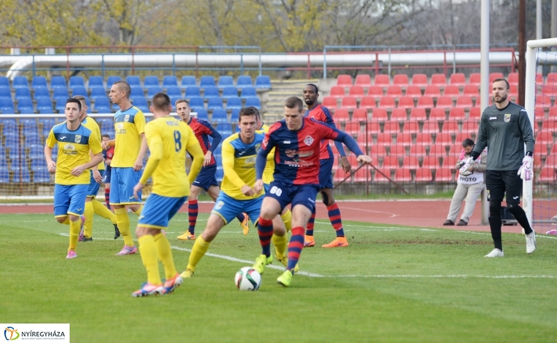 Spartacus-Kazincbarcika futball mérkőzés Nyíregyházán