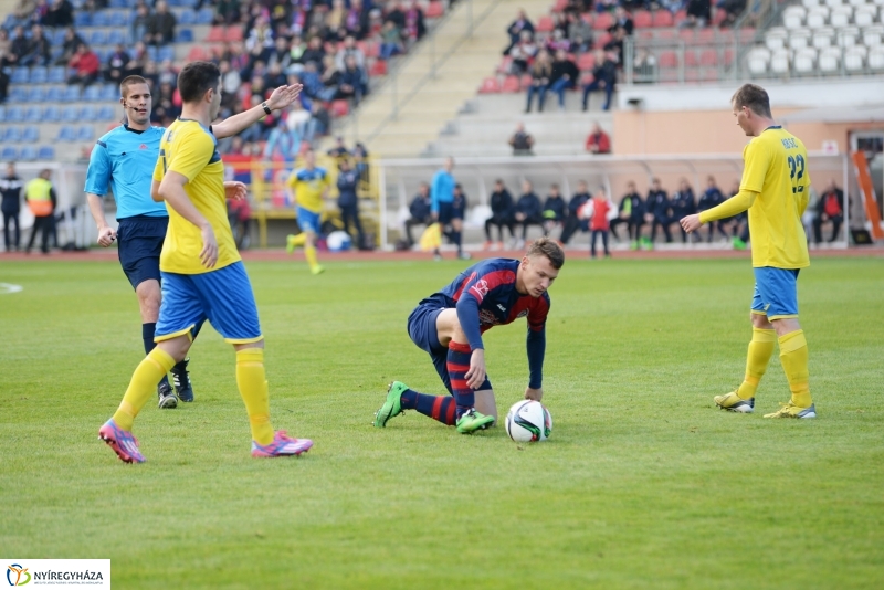 Spartacus-Kazincbarcika futball mérkőzés Nyíregyházán
