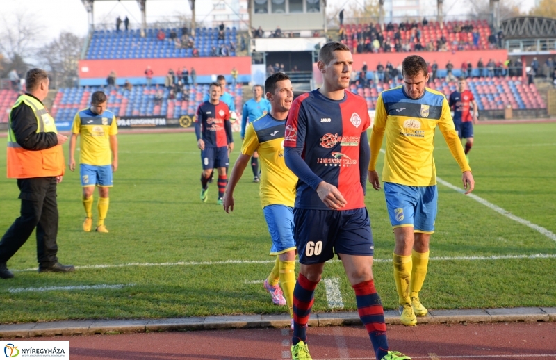 Spartacus-Kazincbarcika futball mérkőzés Nyíregyházán