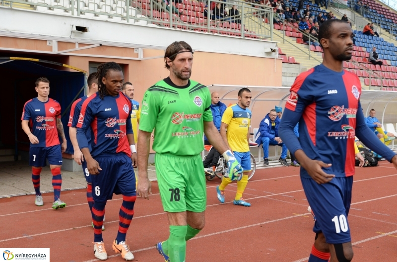 Spartacus-Kazincbarcika futball mérkőzés Nyíregyházán