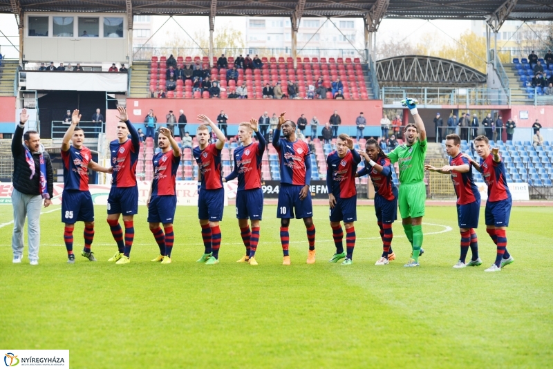 Spartacus-Kazincbarcika futball mérkőzés Nyíregyházán