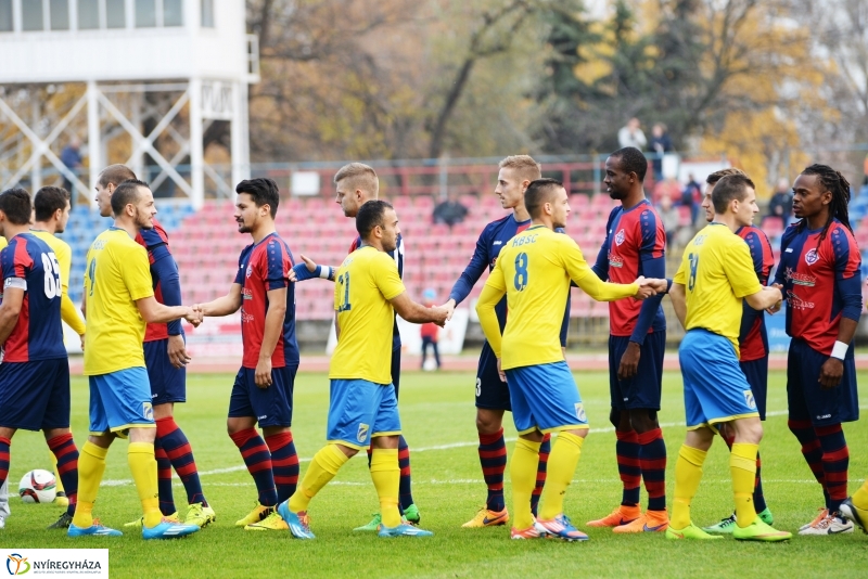 Spartacus-Kazincbarcika futball mérkőzés Nyíregyházán
