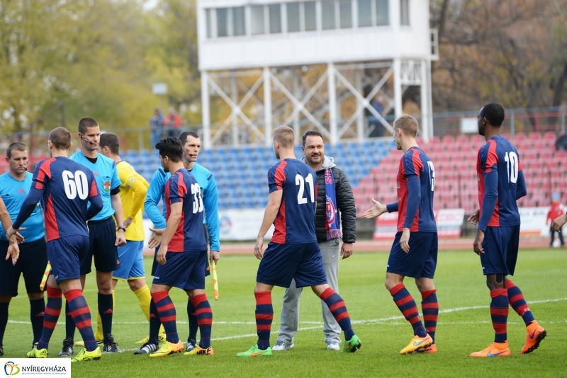 Spartacus-Kazincbarcika futball mérkőzés Nyíregyházán