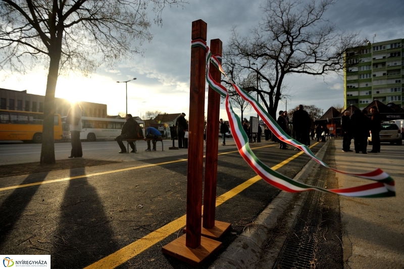 Felújított járdaszakasz a Rákóczi utcán