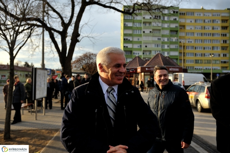 Felújított járdaszakasz a Rákóczi utcán