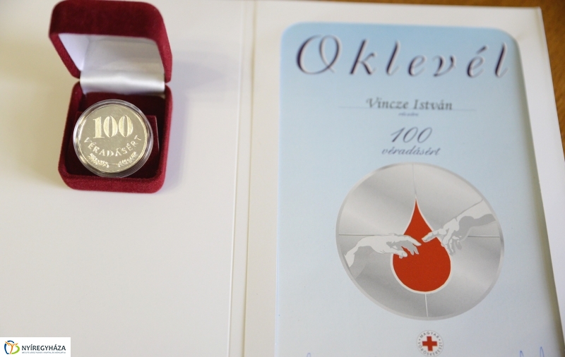 Véradók köszöntése 