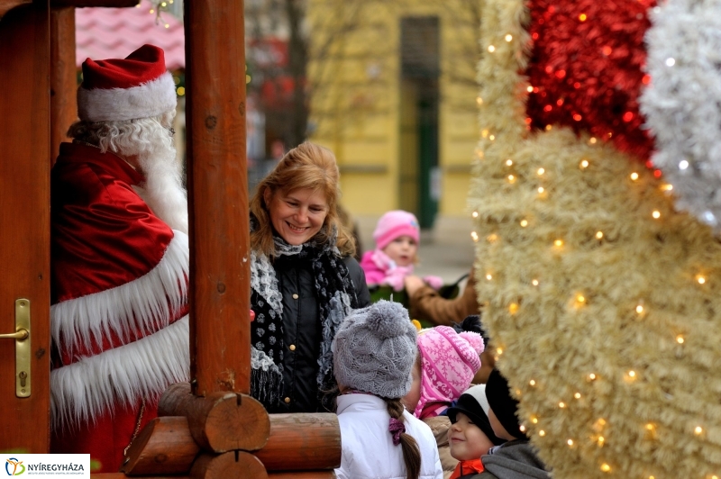 Nyíregyházán a Mikulás