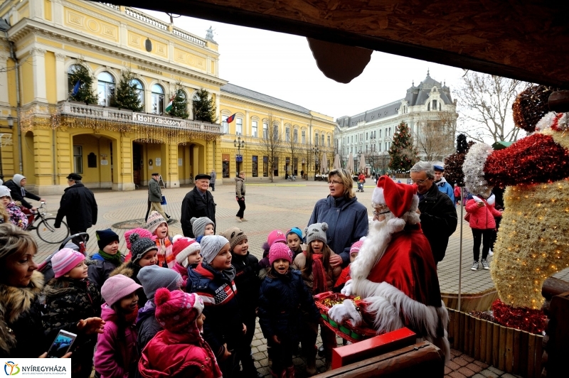 Nyíregyházán a Mikulás