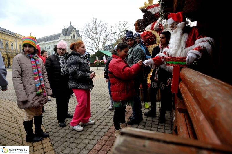 Nyíregyházán a Mikulás