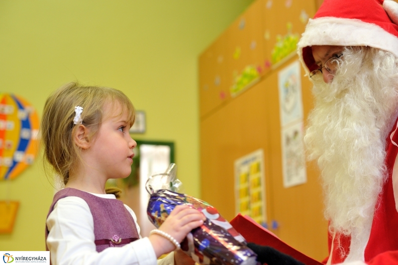 Mikulás a nyíregyházi evangélikus óvodában