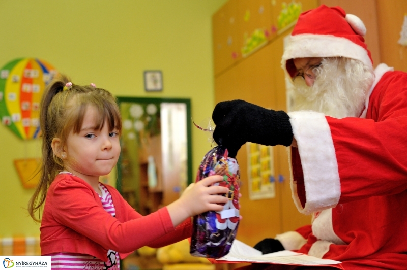 Mikulás a nyíregyházi evangélikus óvodában