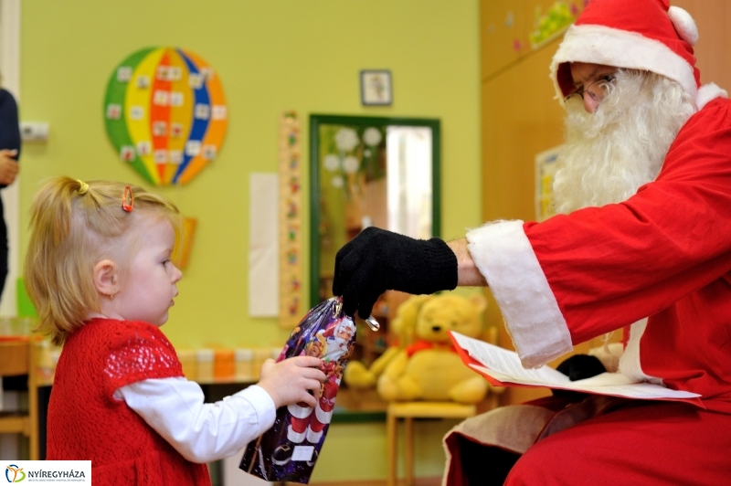 Mikulás a nyíregyházi evangélikus óvodában