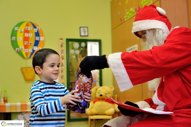 Mikulás a nyíregyházi evangélikus óvodában