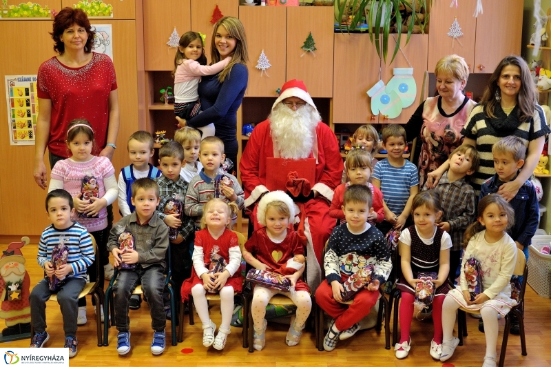 Mikulás a nyíregyházi evangélikus óvodában