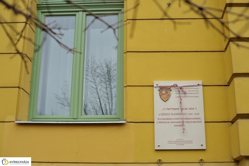 Székely Hadosztály emléktábla avatás