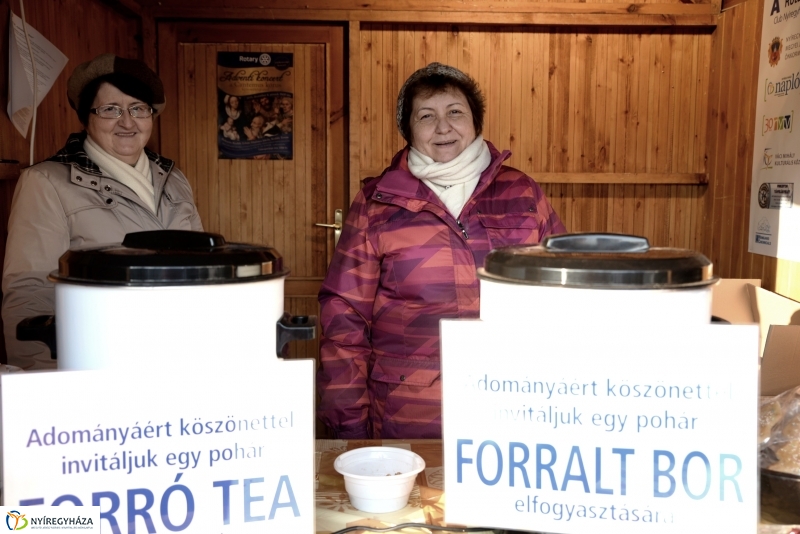 Ajándék fenyőfa a Rotary Club adományaként