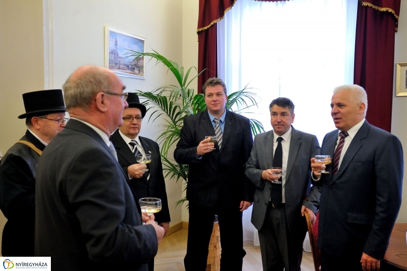 Újévi jókívánság a Városházán