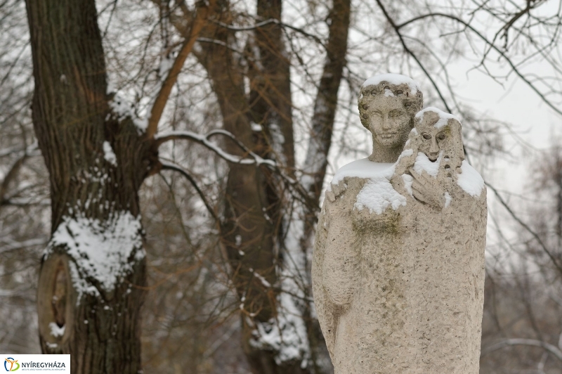 Téli szobrok Nyíregyházán
