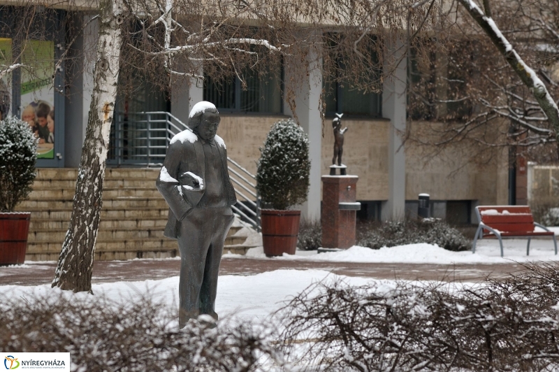 Téli szobrok Nyíregyházán