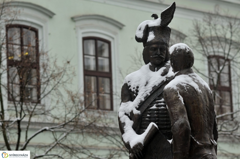 Téli szobrok Nyíregyházán