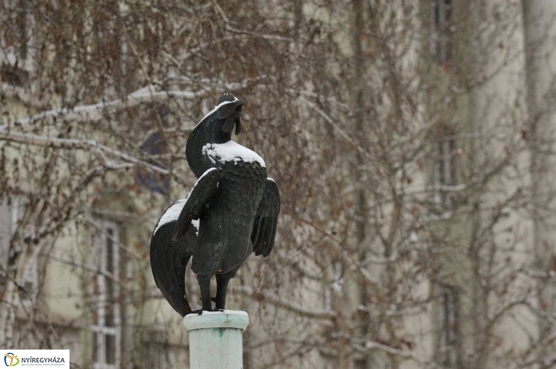 Téli szobrok Nyíregyházán