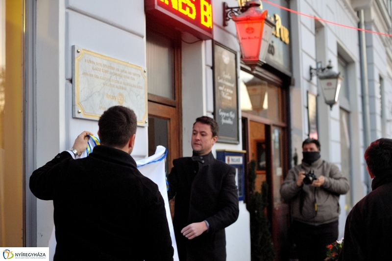 Rotary Club emléktábla avatás