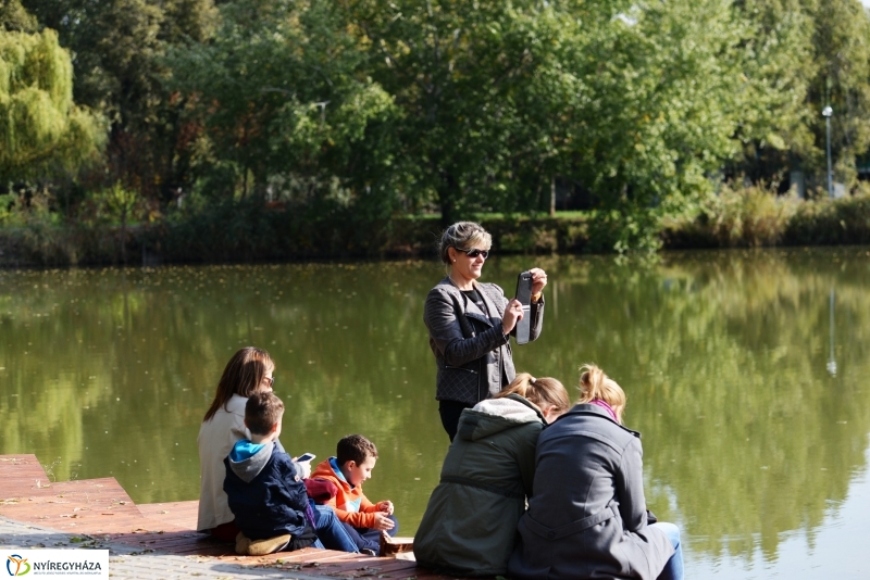 Sóstó az őszi napsütésben