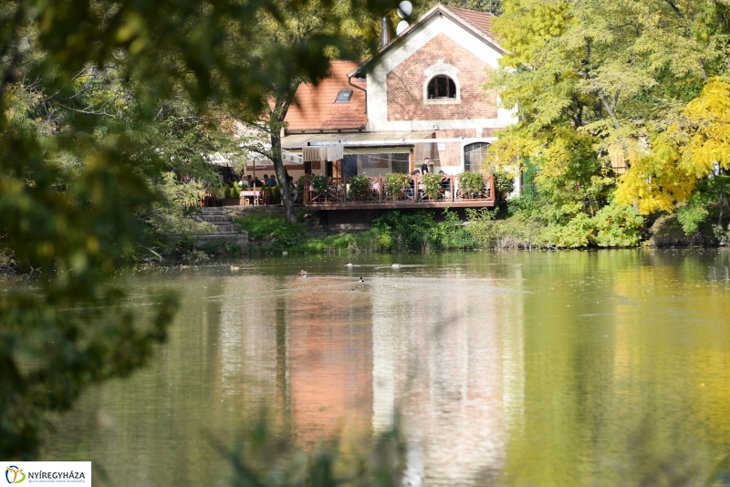 Sóstó az őszi napsütésben