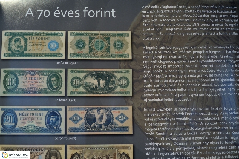 Kiállítás a forint történetéről