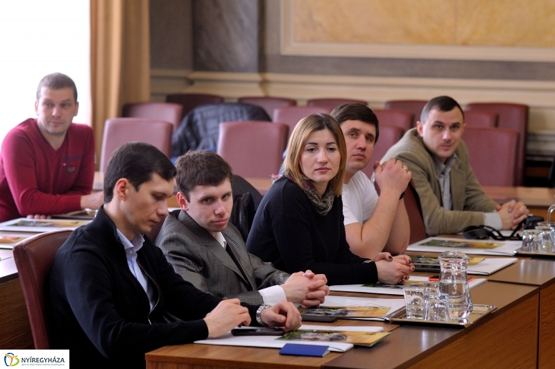 Ukrán delegáció a Városházán