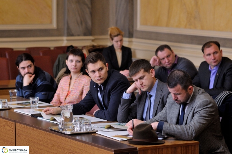 Ukrán delegáció a Városházán