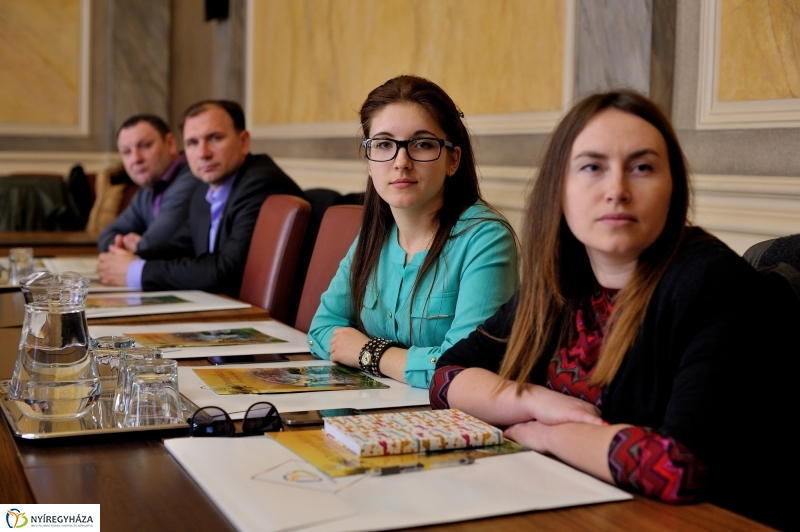 Ukrán delegáció a Városházán