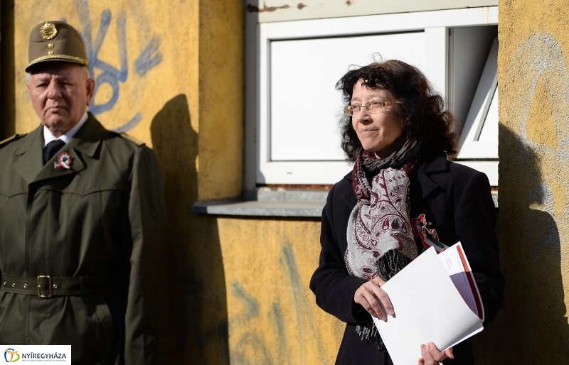 Koszorúzás Irányi Dániel emléktáblájánál