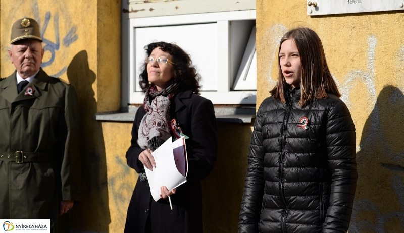 Koszorúzás Irányi Dániel emléktáblájánál