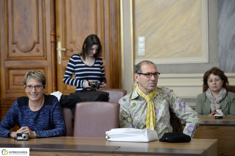 Francia diákok a Városházán