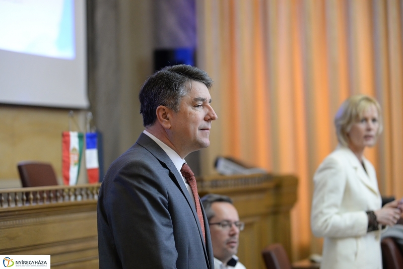 Francia diákok a Városházán