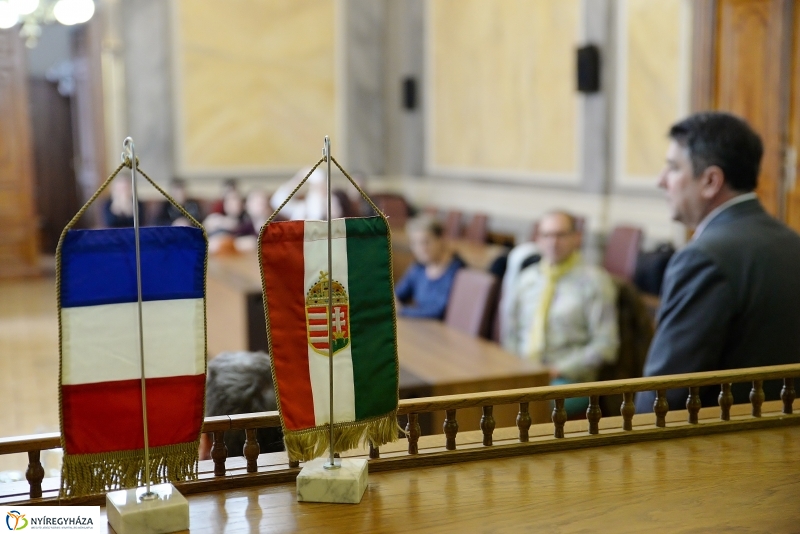 Francia diákok a Városházán