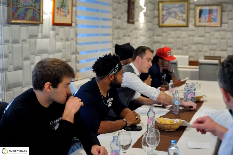 A Nyíregyháza Tigers sajtótájékoztatója