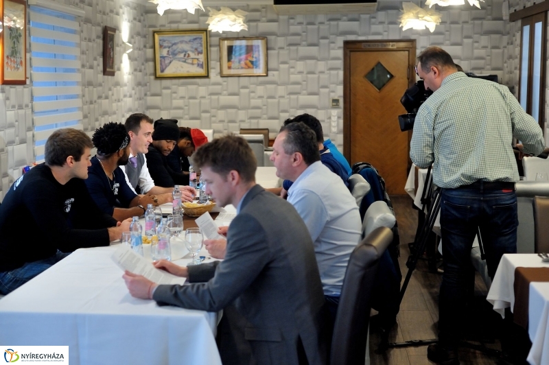 A Nyíregyháza Tigers sajtótájékoztatója