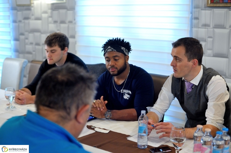 A Nyíregyháza Tigers sajtótájékoztatója