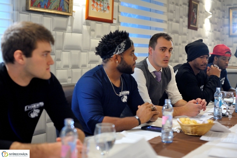 A Nyíregyháza Tigers sajtótájékoztatója