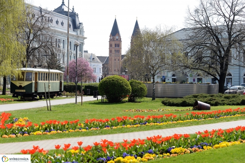 Nyíregyháza virágos belvárosa
