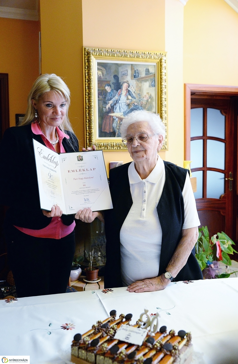 Turi Nagy Károlyné 90 éves