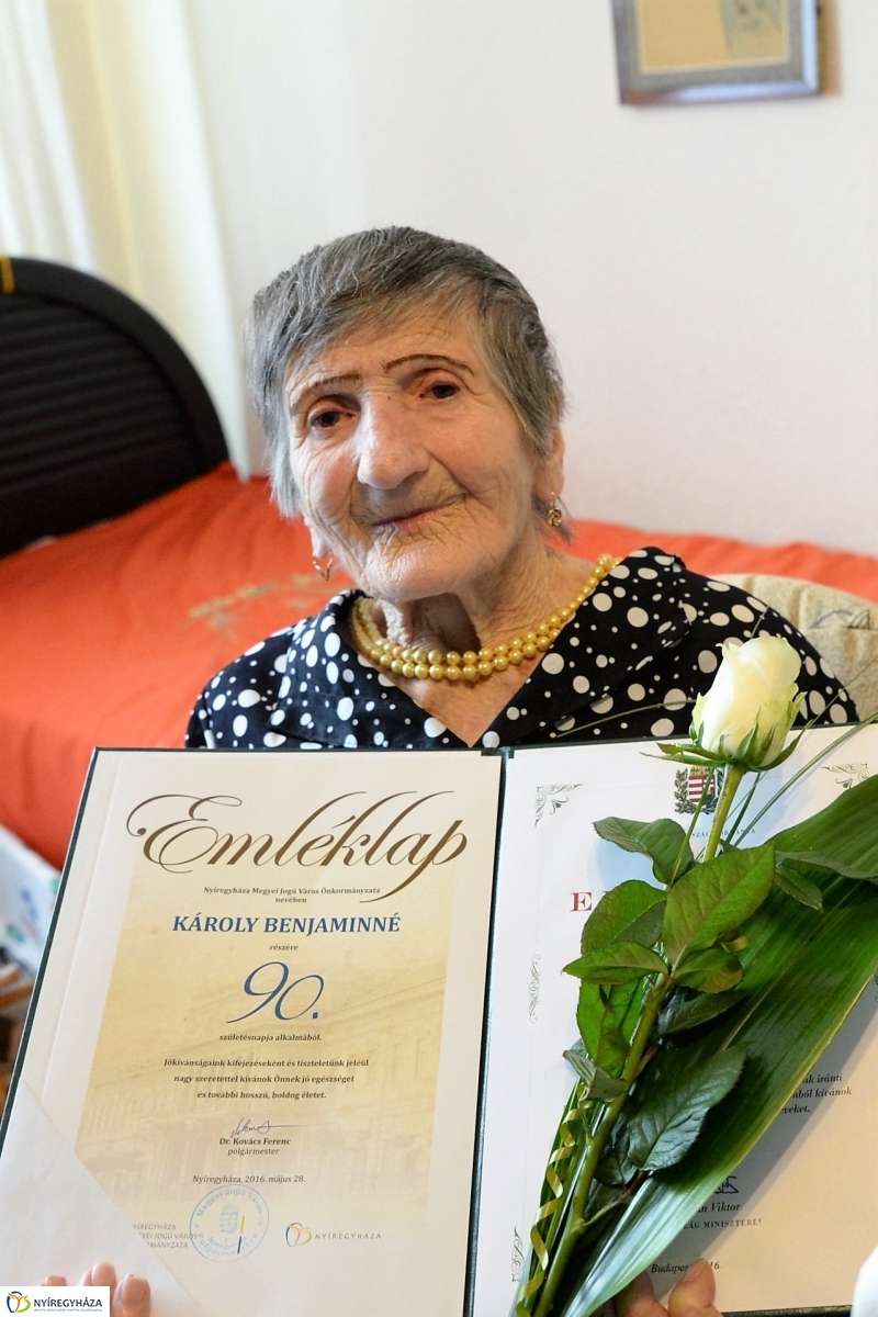 Károly Benjáminné 90 éves