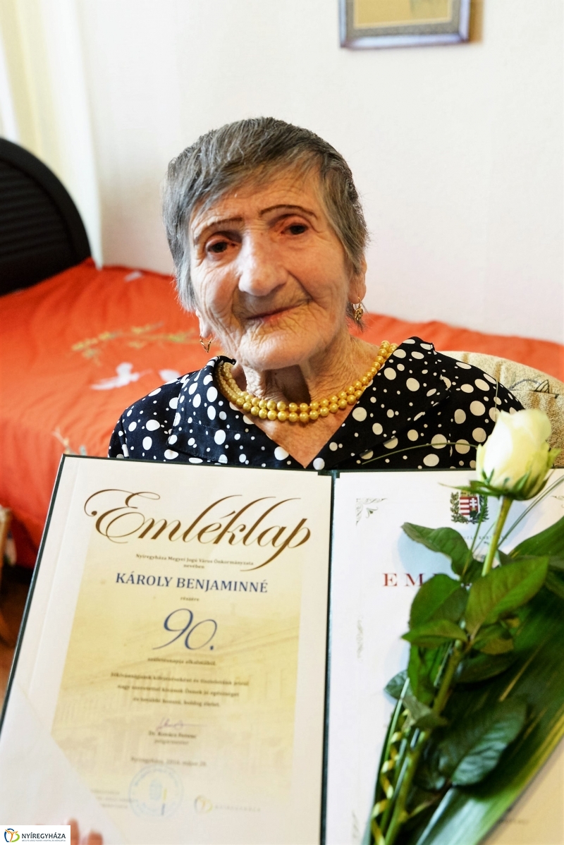 Károly Benjáminné 90 éves